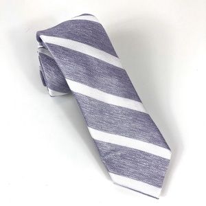 Bar III Men's Skinny Necktie Lovett Stripe Purple